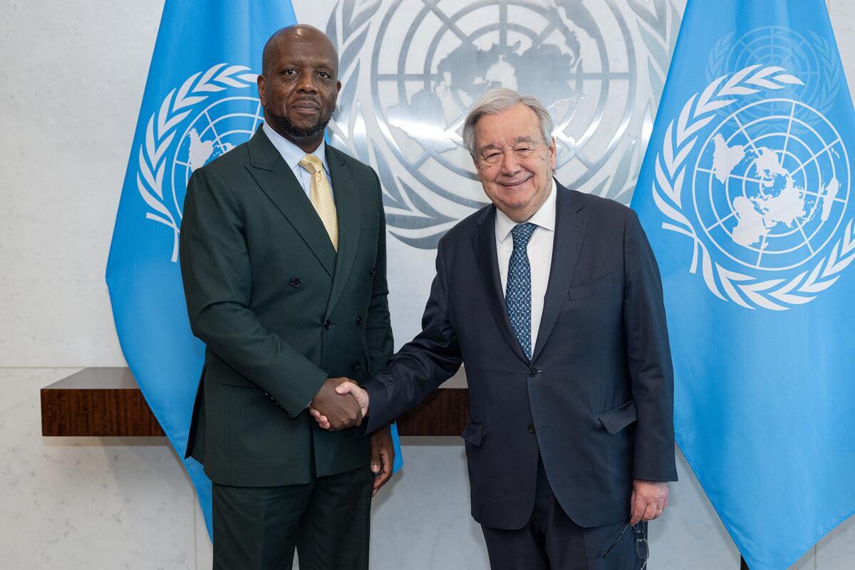 Secretary-General Meets with President and CEO of The Africa Center